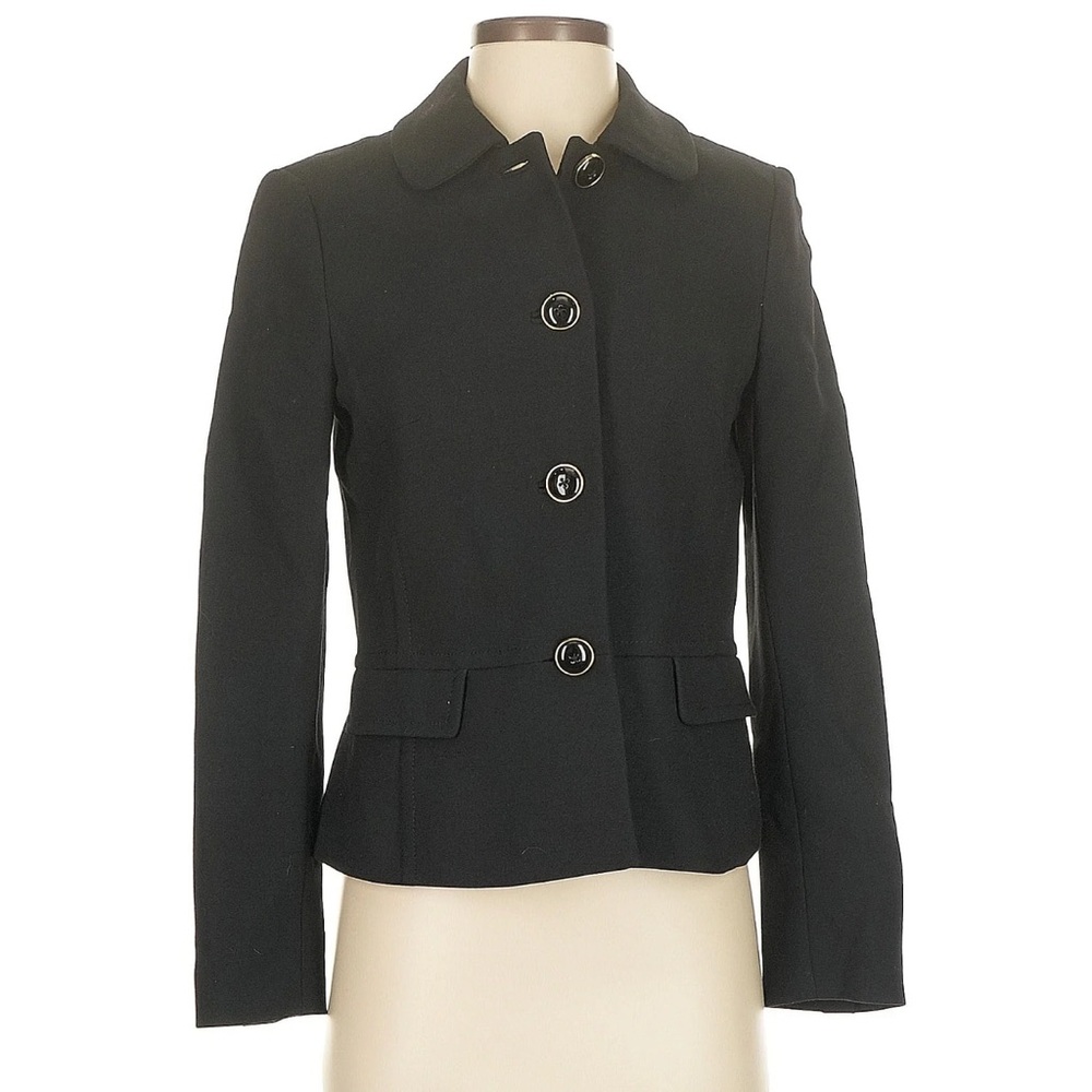Banana Republic Fitted Black Jacket Blazer with Buttons